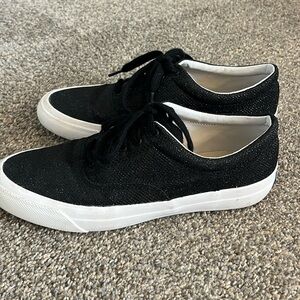 Hardly worn, black glitter sneakers! Size 7 dream foam Keds shoes.